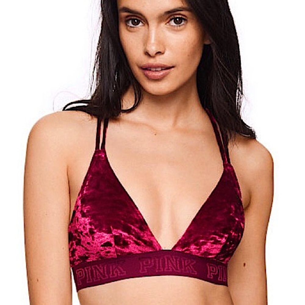 PINK Velvet Bra